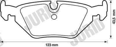 КОЛОДКИ ГАЛЬМІВНІ ЗАД JURID 571527J