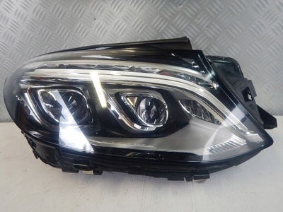 MERCEDES GLE DERECHA FARO PARTE DELANTERA COMPLETO DIODO LUMINOSO LED ILS  