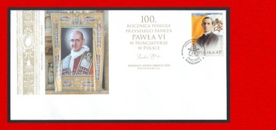 5315 FDC k1 S-2247 Paweł VI Nuncjatura w PL LUX