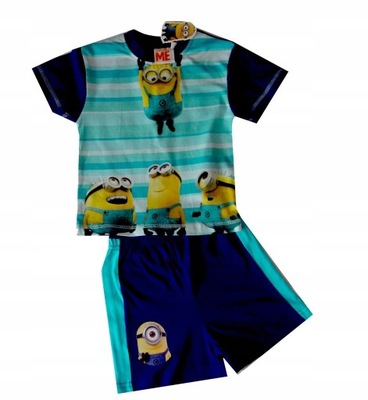 KOMPLET T-SHIRT SPODENKI MINIONKI 3LATA 98-104cm