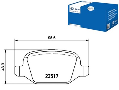 HELLA PAGID ZAPATAS DE FRENADO ALFA ROMEO 147 2.0 16  