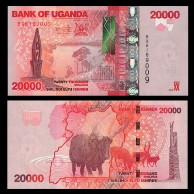 UGANDA 20000 Shillings 2022 P-53g UNC