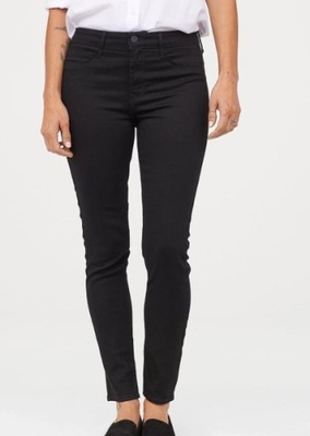 H&M czarne spodnie skinny 30 / 38 40 L49