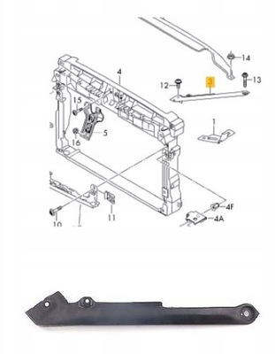 VW GOLF VII, 12 - 17 ОКУЛЯР ФАРЫ ЛЕВЫЙ 5G0805931