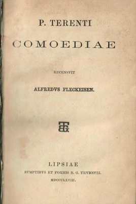 Terentius - COMOEDIAE .................. ex-libris