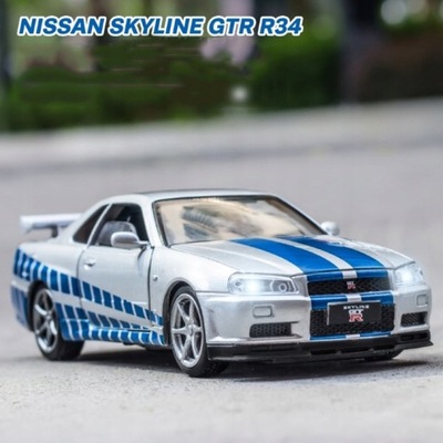 1:32 Nissan Skyline Ares Gtr R34 Diecasts I