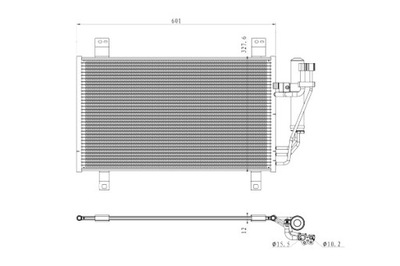 NRF CONDENSADOR DE ACONDICIONADOR MAZDA 2 CX-3 1.5 1.5H 2.0 08.14-  