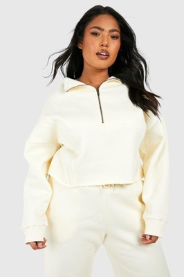 BOOHOO KRÓTKA BLUZA DRESOWA ZIP BEZ NG2__50