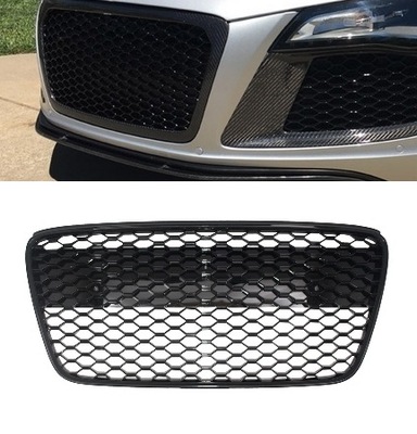 Решётка радиатора решётка радиатора plaster соты audi r8 2007-2012 фото №1