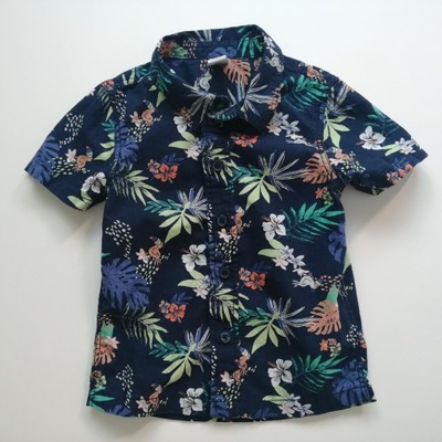 DOPODOPO koszula hawajska egzotyczne kwiaty liście*86