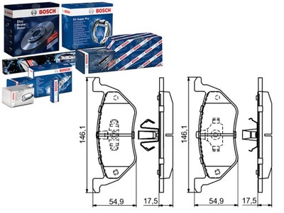 Bosch 986 494 683 набор тормозных колодок тормозных, тормоза дисковые фото №1