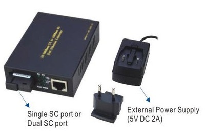 Media konwerter WT-3061A SC port Single mode 20km