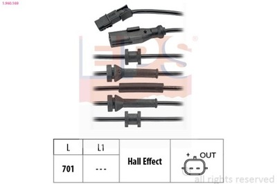 SENSOR ABS RENAULT PARTE TRASERA LAGUNA 08- 1-960-169  