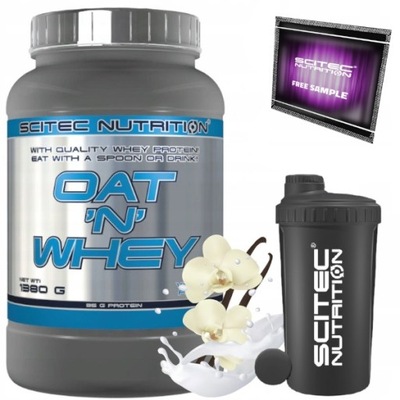 SCITEC OAT'N'WHEY 1380G GAINER PŁATKI OWSIANE WPC