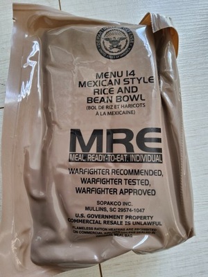 Racja żywnościowa MRE US Army Menu nr 14