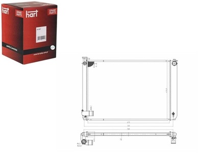 РАДИАТОР LEXUS RX 03- HART