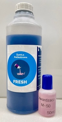 ŻYWICA POLIESTROWA FRESH 1KG + 50ML UTWARDZACZA