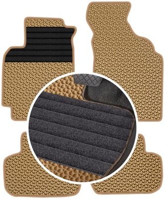 HONDA HR-V I 3D 1999-2006 ALFOMBRILLAS GOMA PARA COCHE EVA COLOR BEIGE  