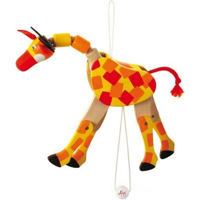 Sevi - Drewniana marionetka, lalka - Żyrafa
