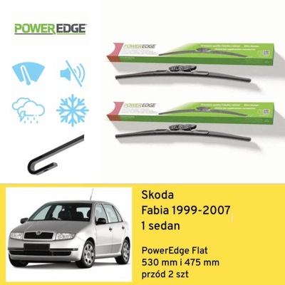 ДВІРНИКИ ПЕРЕД DO SKODA FABIA 1 СЕДАН (1999-2007) POWEREDGE