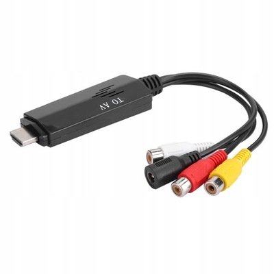 Dla kabla HDMI na konwerter AV RCA 1080P HD z