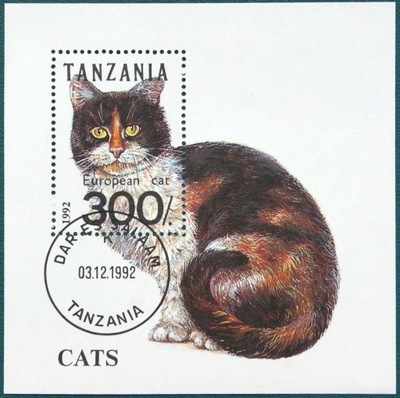 TANZANIA - 1992 - KOTY - SERIA I BLOK