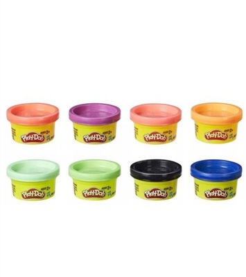 Play doh ciastolina zestaw 8 tub tęczowe kolory