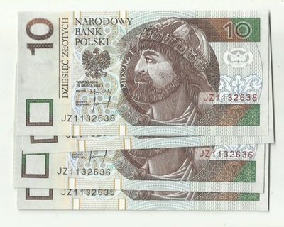 10 złotych 1994 seria JZ stan UNC