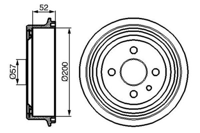 BO 0986477018 БАРАБАН ГАЛЬМІВНИЙ DB097 DAEWOO ESPERO/LANO