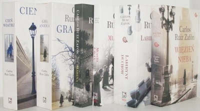 CARLOS RUIZ ZAFON zestaw 6 książek MIASTO Z MGŁY