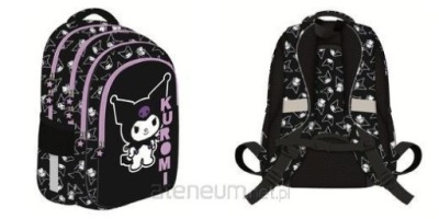 Plecak 4 komorowy Kuromi black