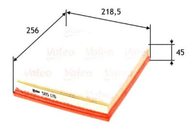 Valeo 585176 фильтр воздуха фото №1