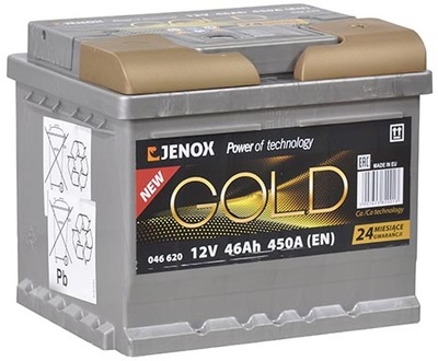 AKUMULIATORIUS JENOX GOLD 12V 46AH 450A 