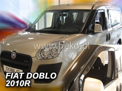 DEFLECTORES VENTANAS FIAT DOBLO II D 2010-2022 HEKO PRZODY  