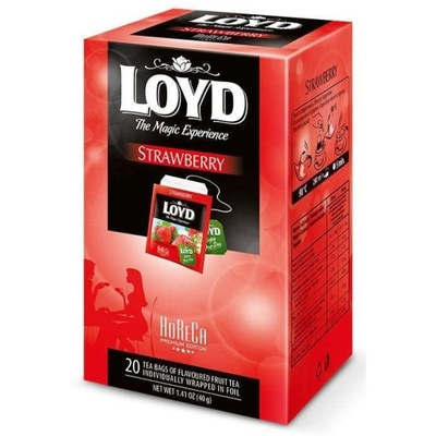 Herbata Loyd Tea Strawberry 20x2g