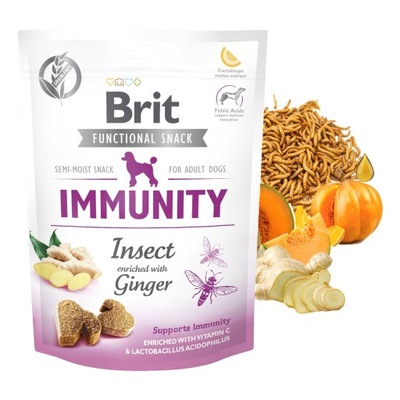 BRIT CARE FUNCTIONAL przysmak dla psa Immunity Insect&Ginger 150g
