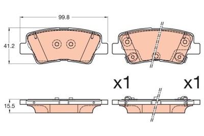 TRW GDB3594 КОЛОДКИ ГАЛЬМІВНІ