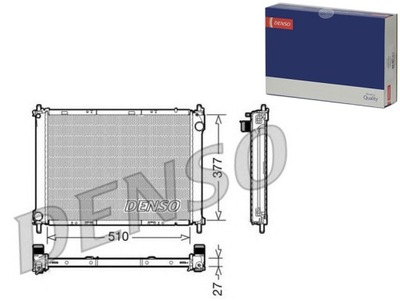 Denso радіатор двигуна nissan micra iii note rena фото №1