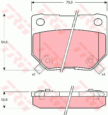 ZAPATAS DE FRENADO TRW GDB1007  