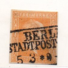 Księstwo niem. Prusy - stary znaczek pocztowy.