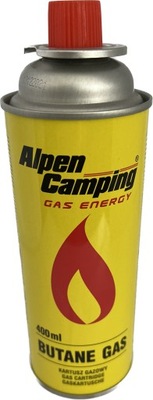 Kartusz nabój gazowy Alpen Camping 400 ml kuchenki