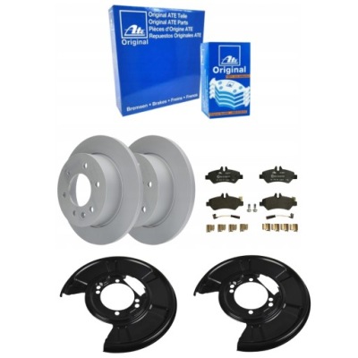 Тормозные диски задняя + тормозные колодки датчики защита mercedes sprinter crafter 30-35 30-50 фото №1