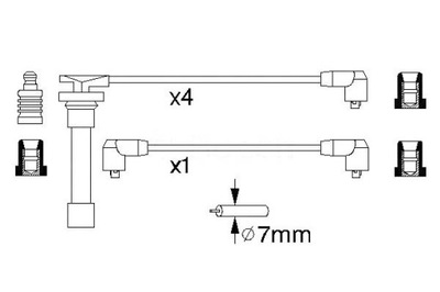 ПРОВОДА ЗАЖИГАНИЯ NISSAN 1,6 BOSCH