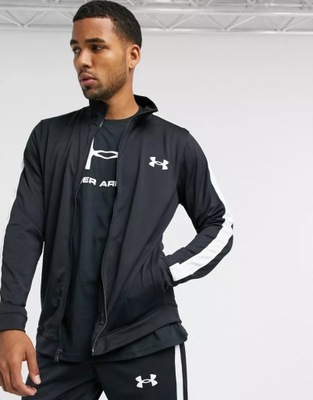 UNDER ARMOUR BLUZA MĘSKA CZARNA Z LOGO BASIC M VAG