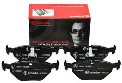 BREMBO КОЛОДКИ ГАЛЬМІВНІ ЗАД P06025