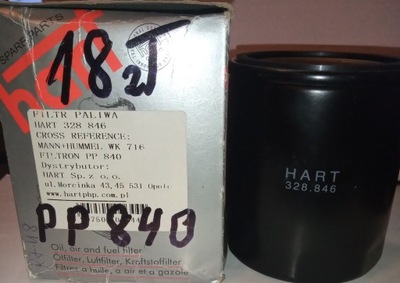 FILTRO COMBUSTIBLES HART 328 846 / FILTRON PP840 MERCEDES  