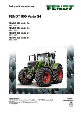 MANUAL REPARACIÓN FENDT 822/824/826/828 VARIO S4  