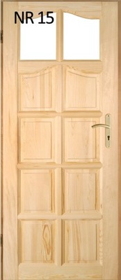 Drzwi wewnętrzne sosnowe drewniane nr 15 70 P L
