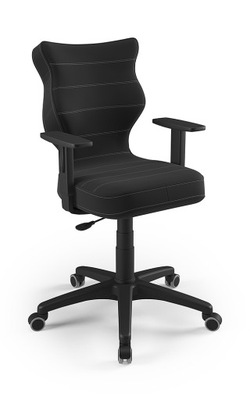 Krzesło fotel do biurka Duo Czarny Velvet 17 r-r 5