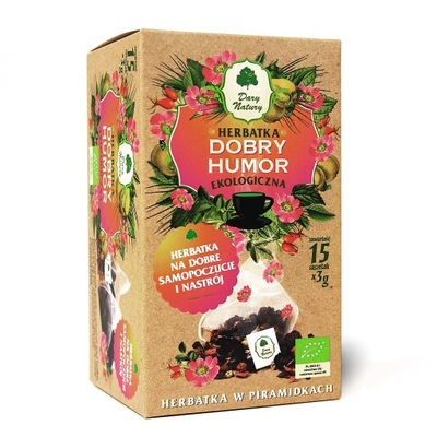 Herbatka DOBRY HUMOR piramidki BIO (15 x 3g) Dary